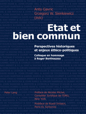 cover image of Etat et bien commun